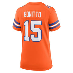 Denver Broncos Nike Nik Bonitto  Women's Alternate 2 Mile High Collection 1977 Throwback Game Jersey