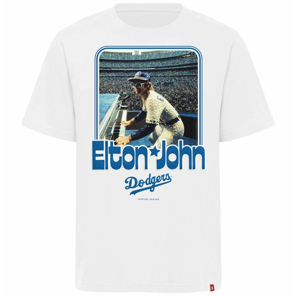 Los Angeles Dodgers x Elton John Sportiqe Unisex  Duke Oversized T-Shirt | MLB New