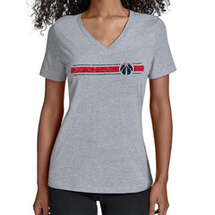 Washington Wizards Starter Women's Team Stripe V-Neck T-Shirt On Sale