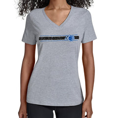 Orlando Magic Starter Women's Team Stripe V-Neck T-Shirt New