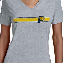 Indiana Pacers Starter Women's Team Stripe V-Neck T-Shirt On Sale