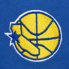 Golden State Warriors Hardwood Classics Old School Stacked Text Snapback Hat sale New