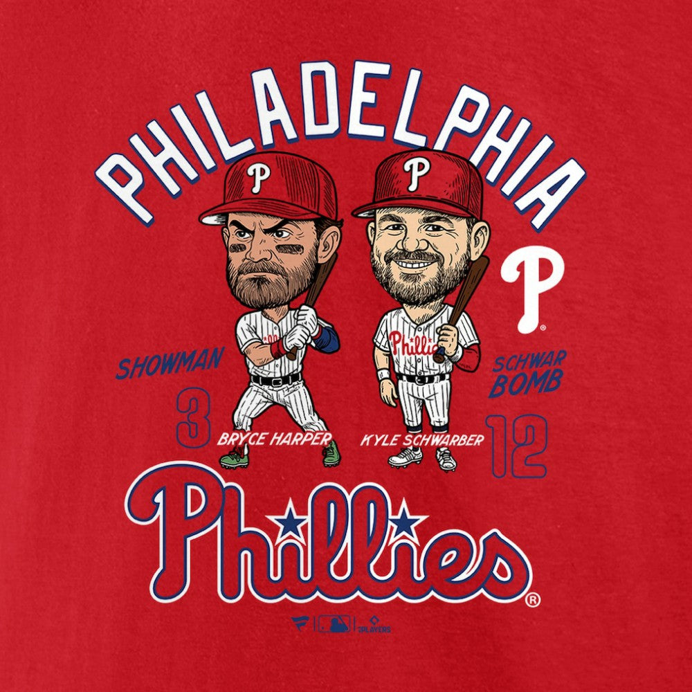 Bryce Harper & Kyle Schwarber Philadelphia Phillies Player Duo T-Shirt | MLB US