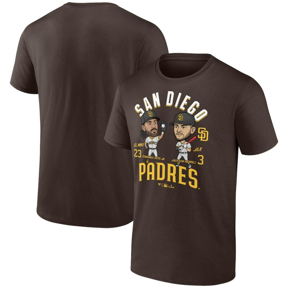 Fernando Tatis Jr. & Jackson Merrill San Diego Padres Player Duo T-Shirt | MLB Outlet