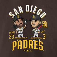 Fernando Tatis Jr. & Jackson Merrill San Diego Padres Player Duo T-Shirt | MLB Outlet