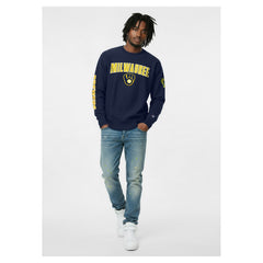 Milwaukee Brewers Champion Reverse Weave Chenille Sweatshirt | MLB Shop