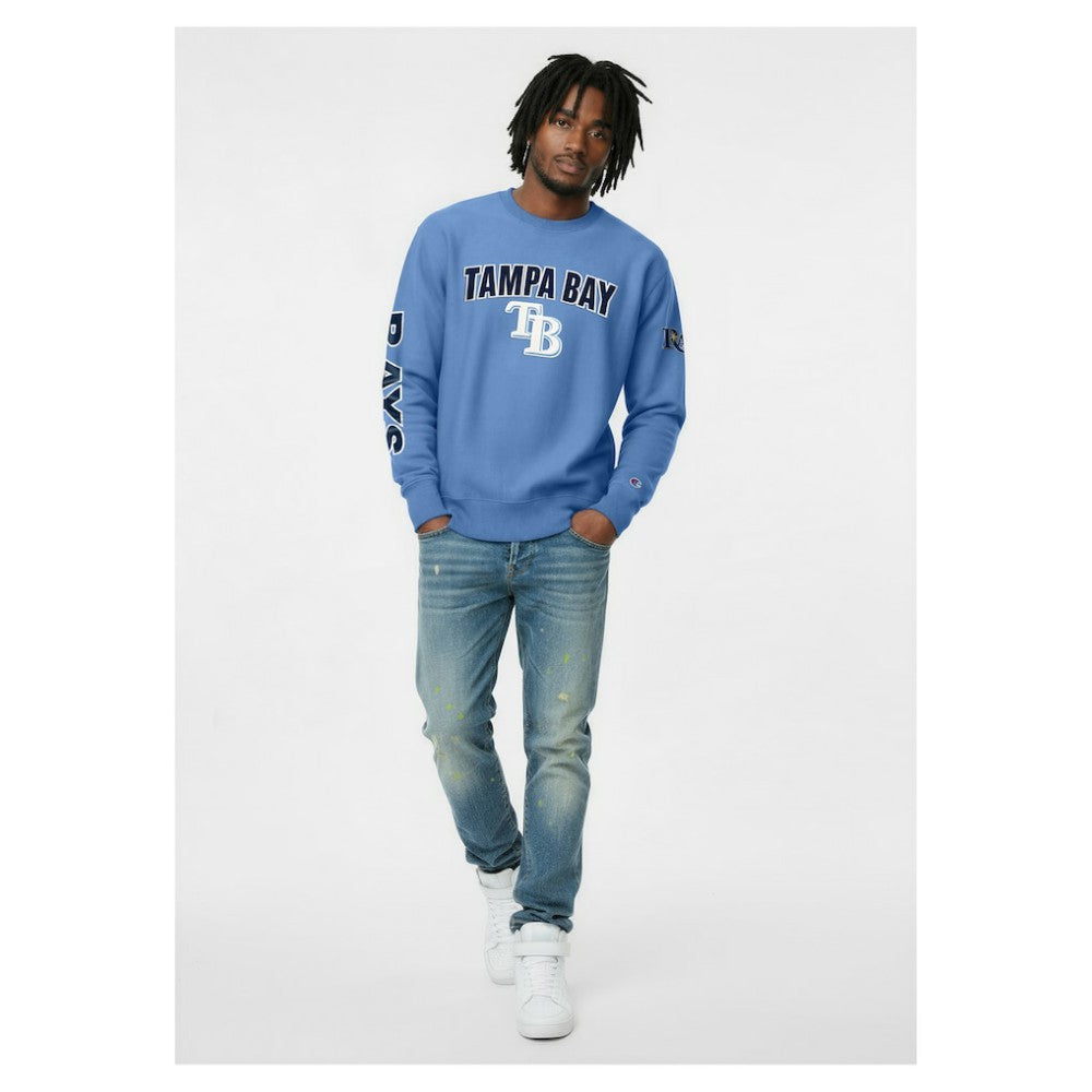 Tampa Bay Rays Champion Reverse Weave Chenille Sweatshirt | MLB Online