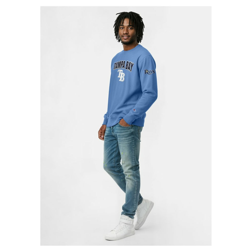 Tampa Bay Rays Champion Reverse Weave Chenille Sweatshirt | MLB Online