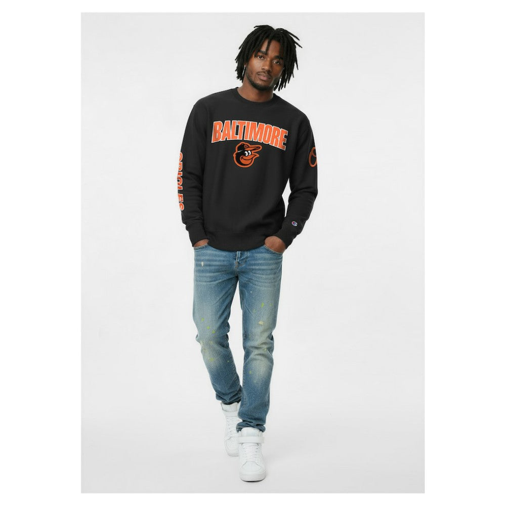 Baltimore Orioles Champion Reverse Weave Chenille Sweatshirt | MLB Discount