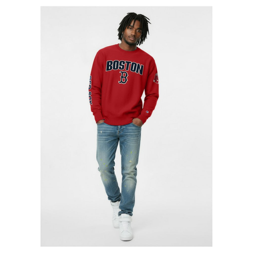 Boston Red Sox Champion Reverse Weave Chenille Sweatshirt | MLB On Sale