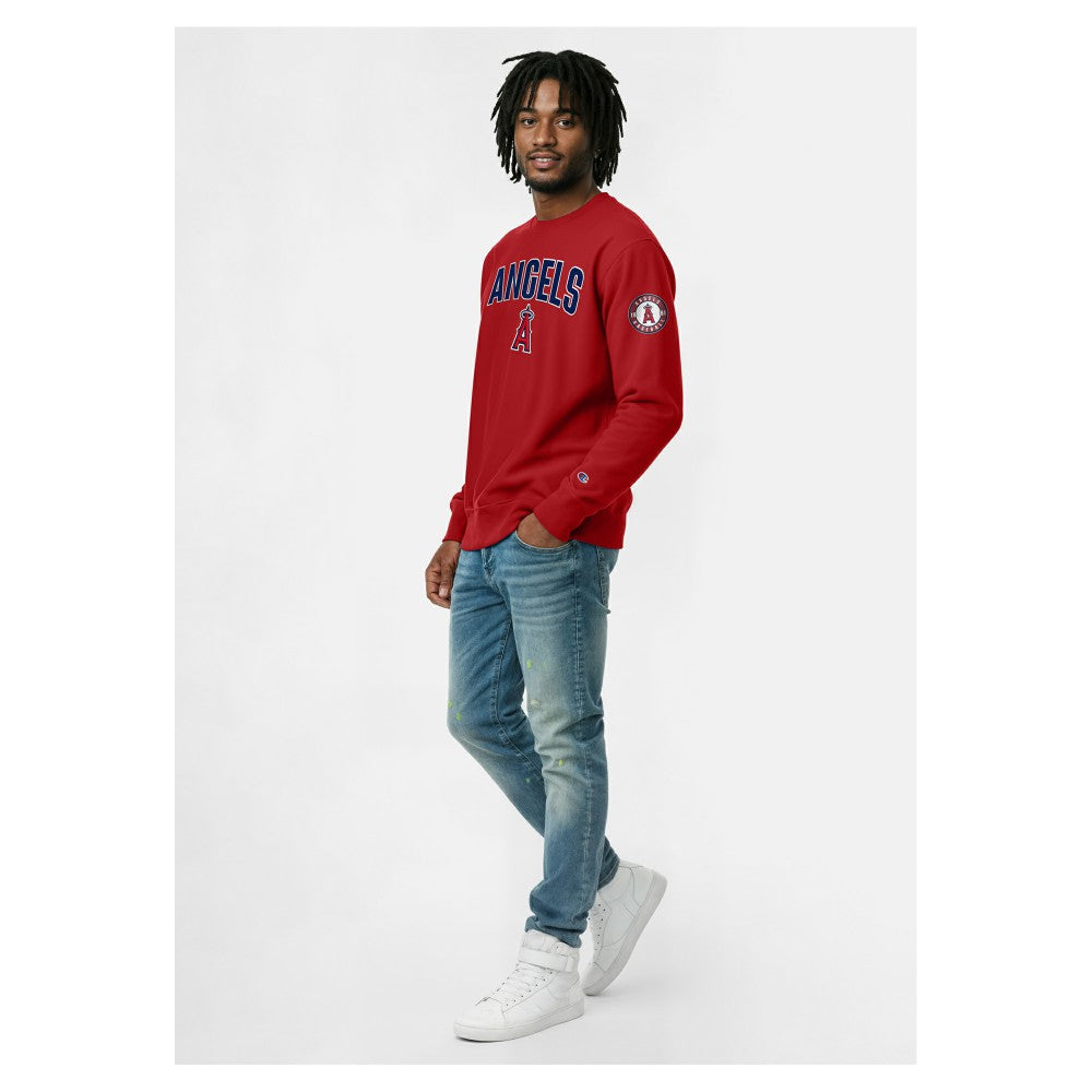 Los Angeles Angels Champion Reverse Weave Chenille Sweatshirt | MLB Online