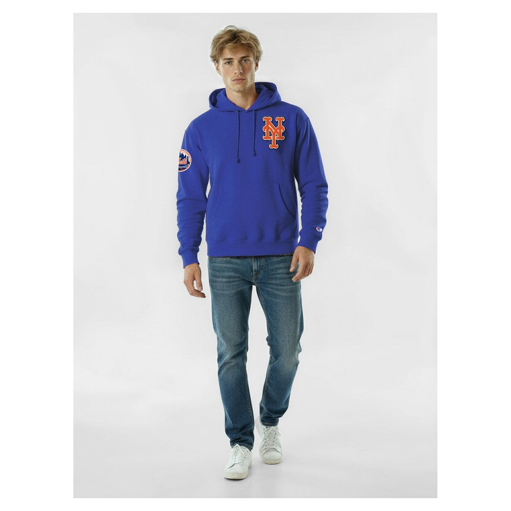New York Mets Champion Reverse Weave Chenille Hoodie | MLB Online