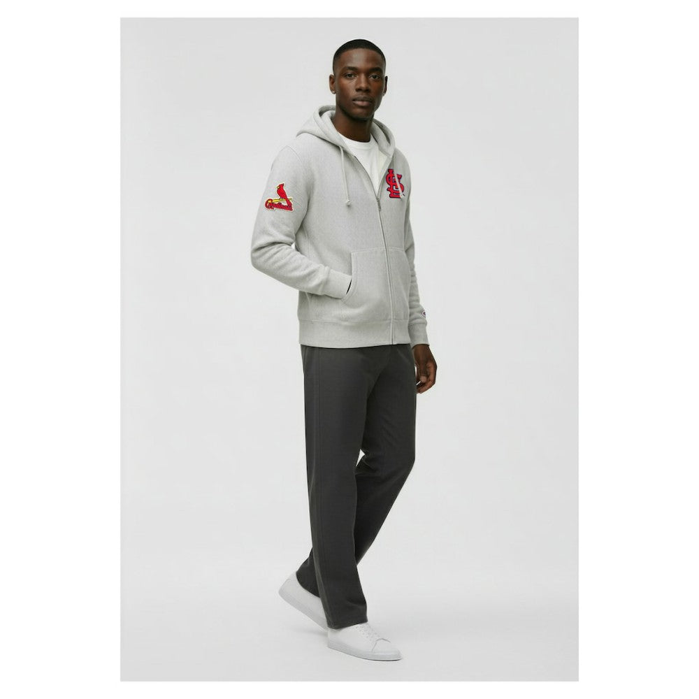 St. Louis Cardinals Champion Reverse Weave Chenille Full-Zip Hoodie | MLB On Sale