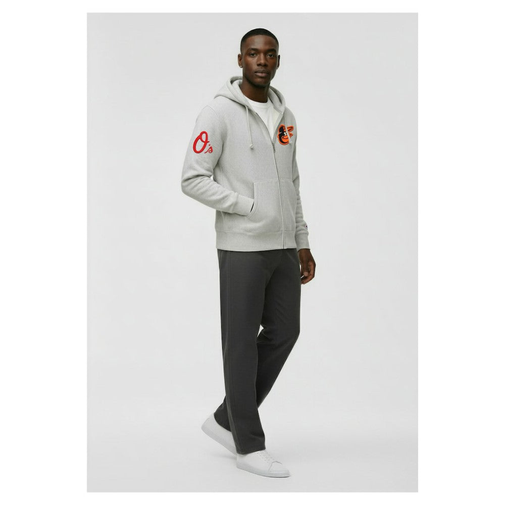 Baltimore Orioles Champion Reverse Weave Chenille Full-Zip Hoodie | MLB Near me