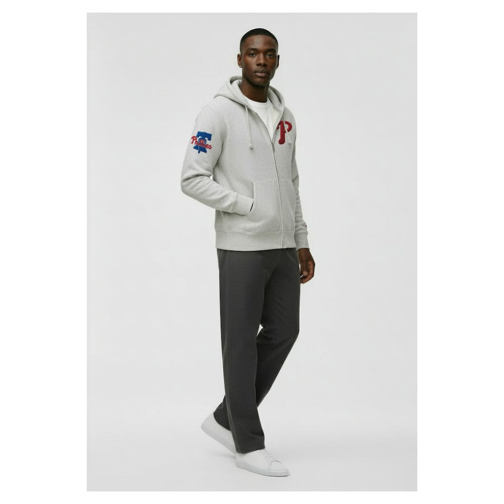 Philadelphia Phillies Champion Reverse Weave Chenille Full-Zip Hoodie | MLB On Sale