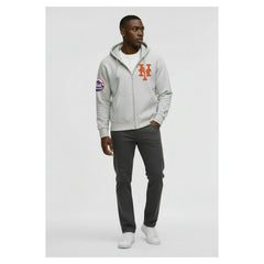 New York Mets Champion Reverse Weave Chenille Full-Zip Hoodie | MLB New