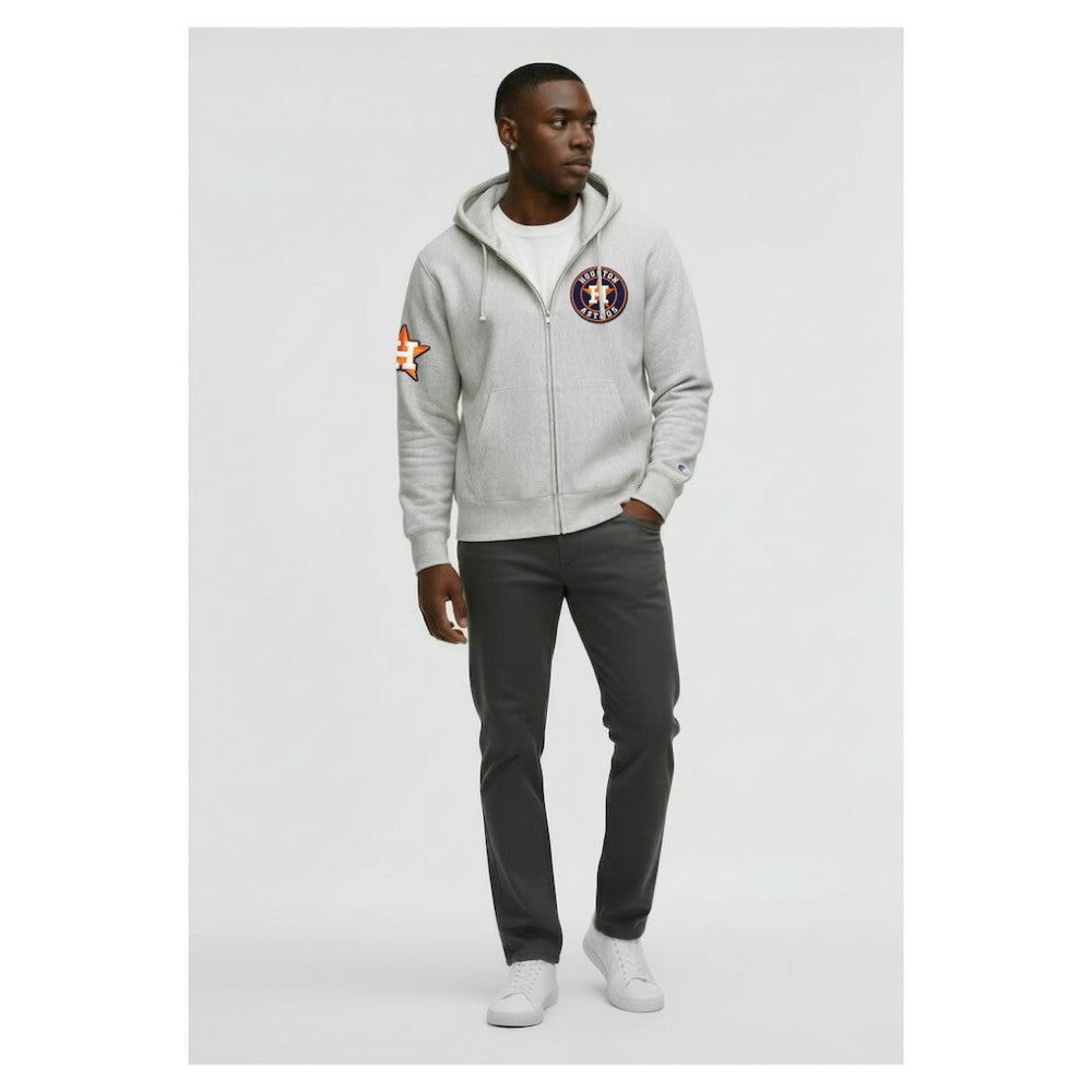 Houston Astros Champion Reverse Weave Chenille Full-Zip Hoodie | MLB On Sale