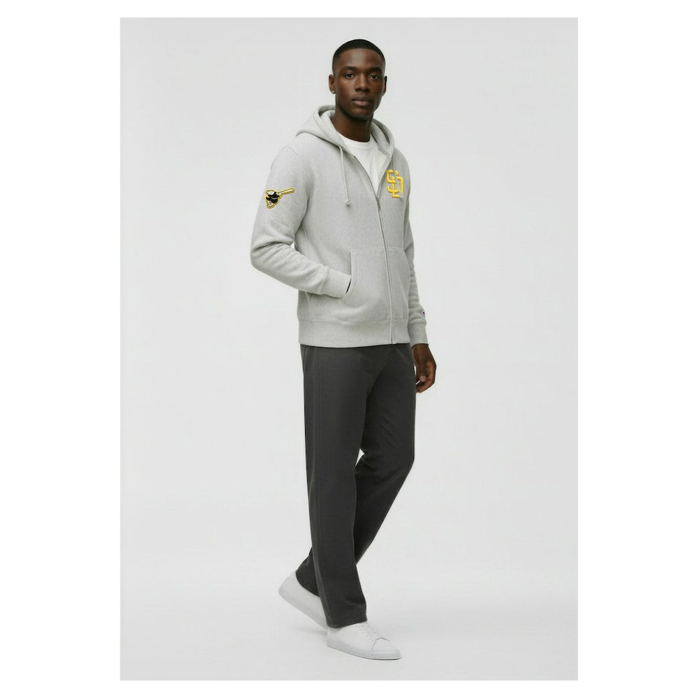 San Diego Padres Champion Reverse Weave Chenille Full-Zip Hoodie | MLB US