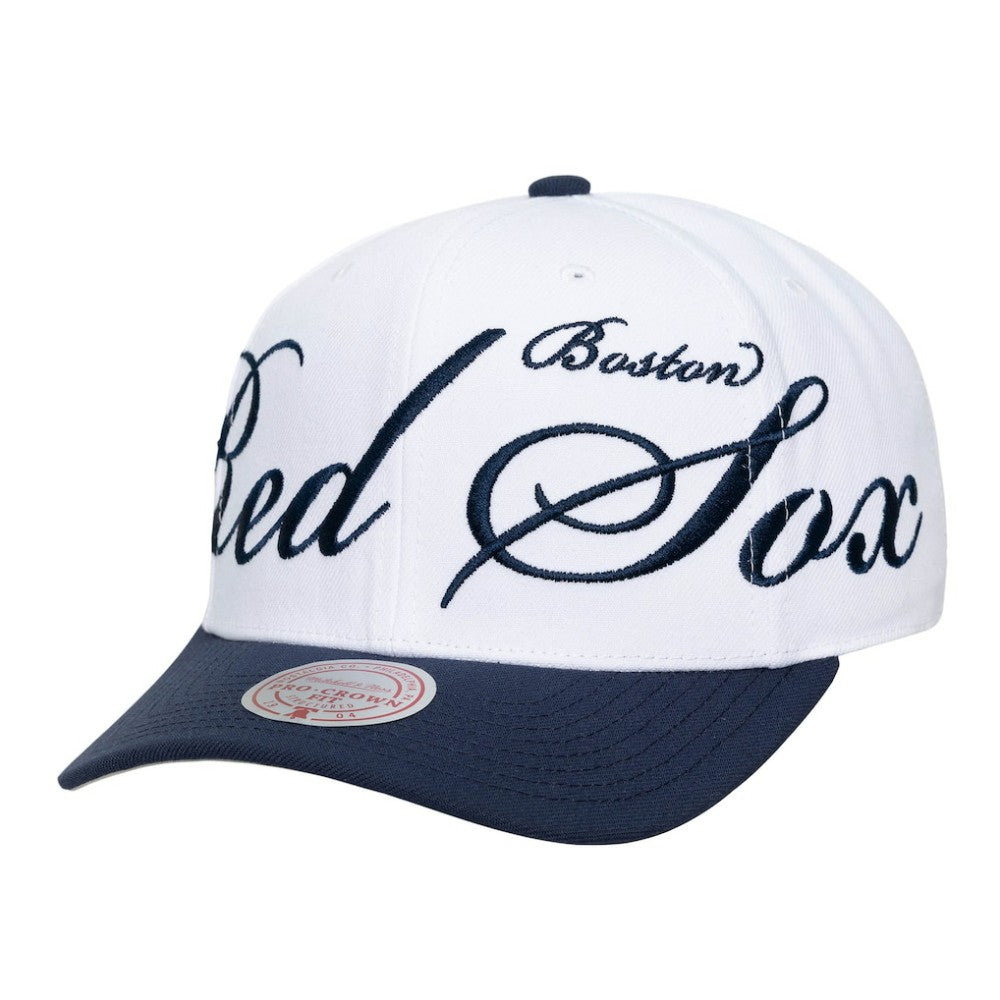Boston Red Sox Mitchell & Ness Unisex XL Script Pro Crown Snapback Hat | MLB Online
