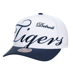 Detroit Tigers Mitchell & Ness Unisex XL Script Pro Crown Snapback Hat | MLB New