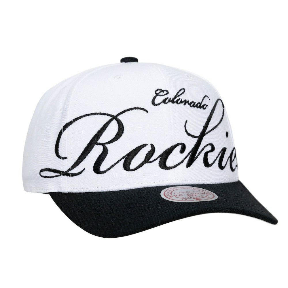 Colorado Rockies Mitchell & Ness Unisex XL Script Pro Crown Snapback Hat | MLB New