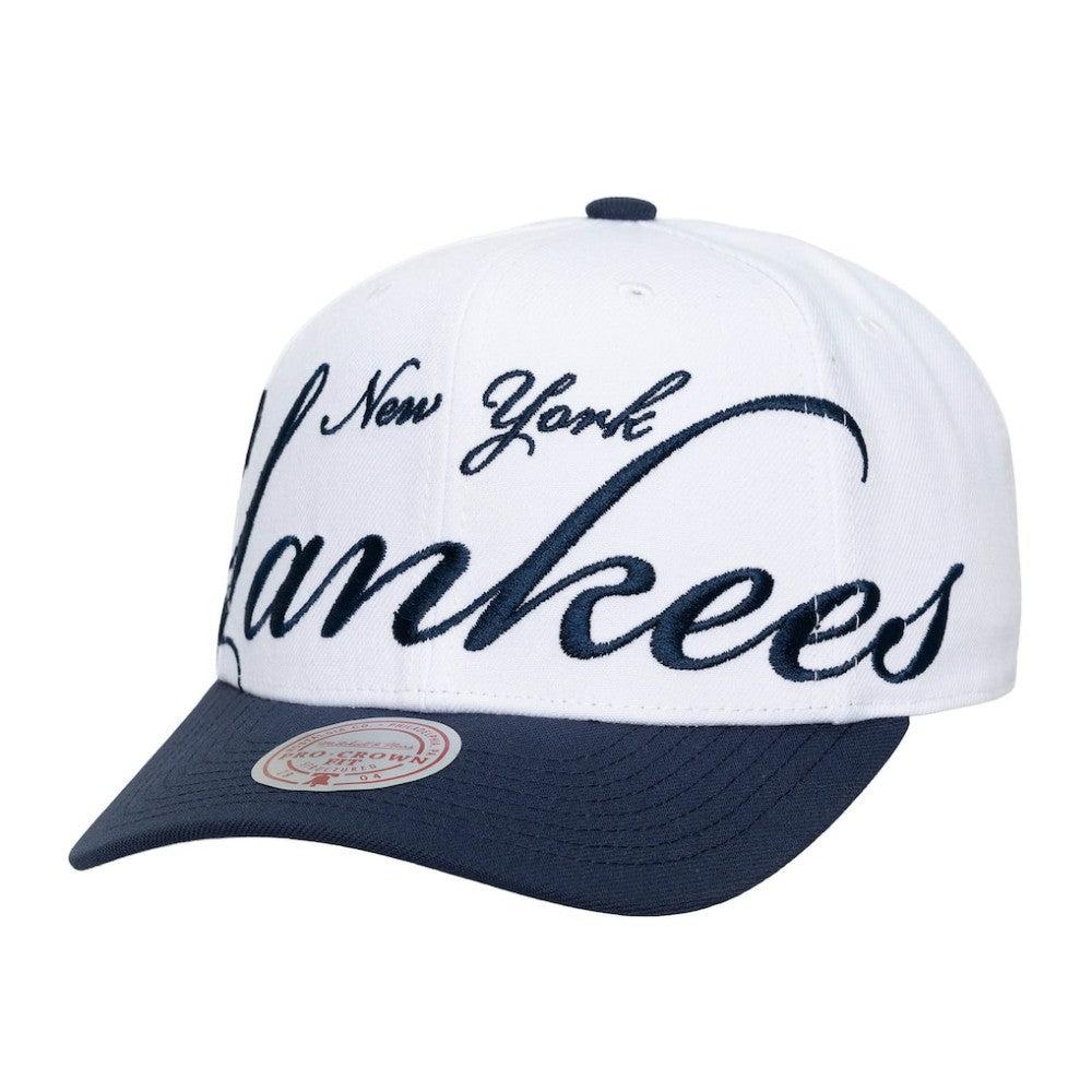 New York Yankees Mitchell & Ness Unisex XL Script Pro Crown Adjustable Hat | MLB Online