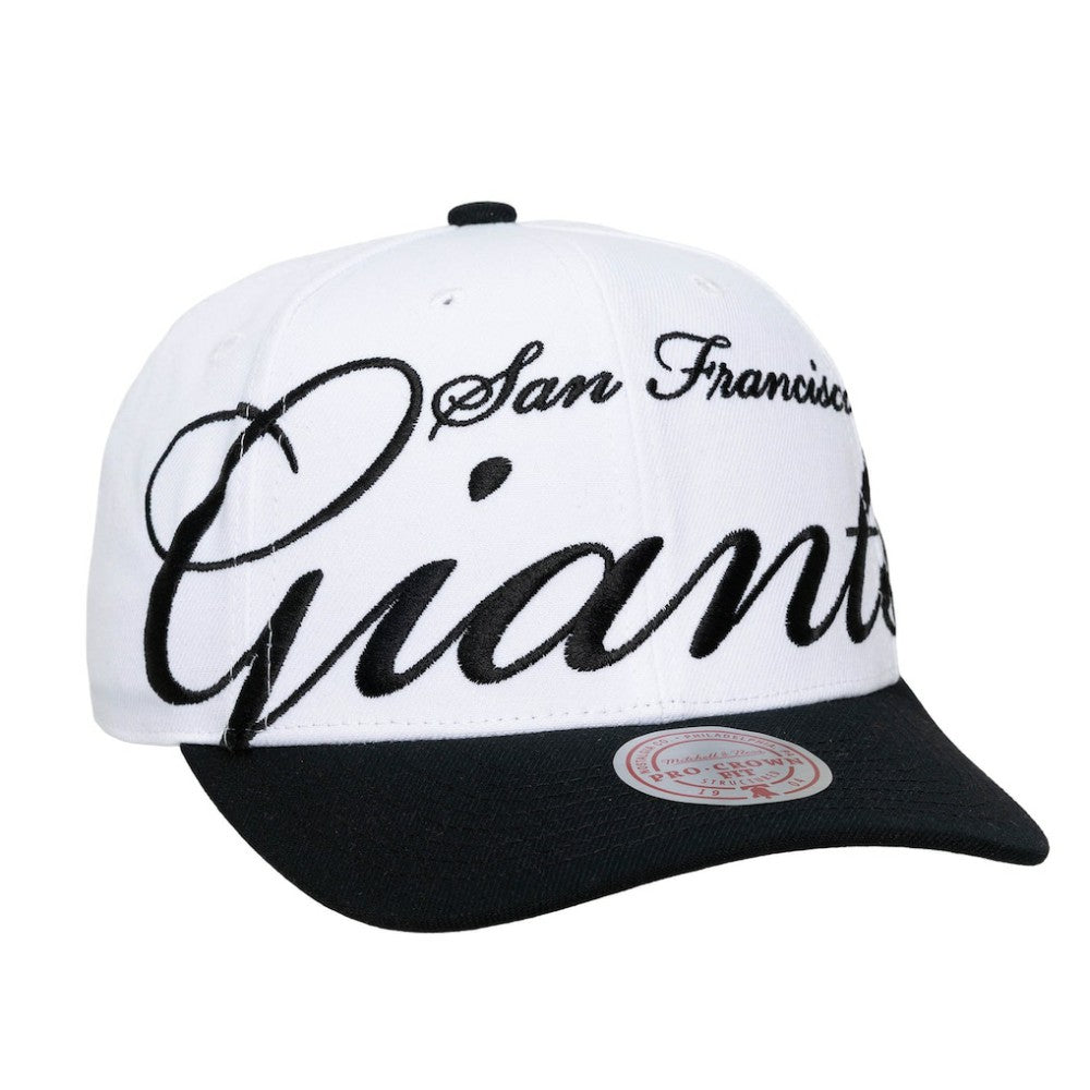 San Francisco Giants Mitchell & Ness Unisex XL Script Pro Crown Adjustable Hat | MLB For sale