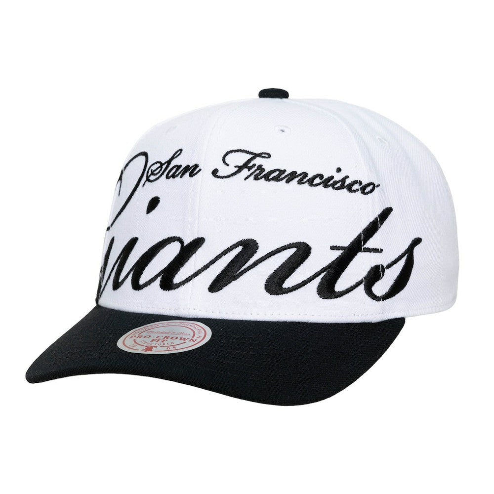 San Francisco Giants Mitchell & Ness Unisex XL Script Pro Crown Adjustable Hat | MLB For sale