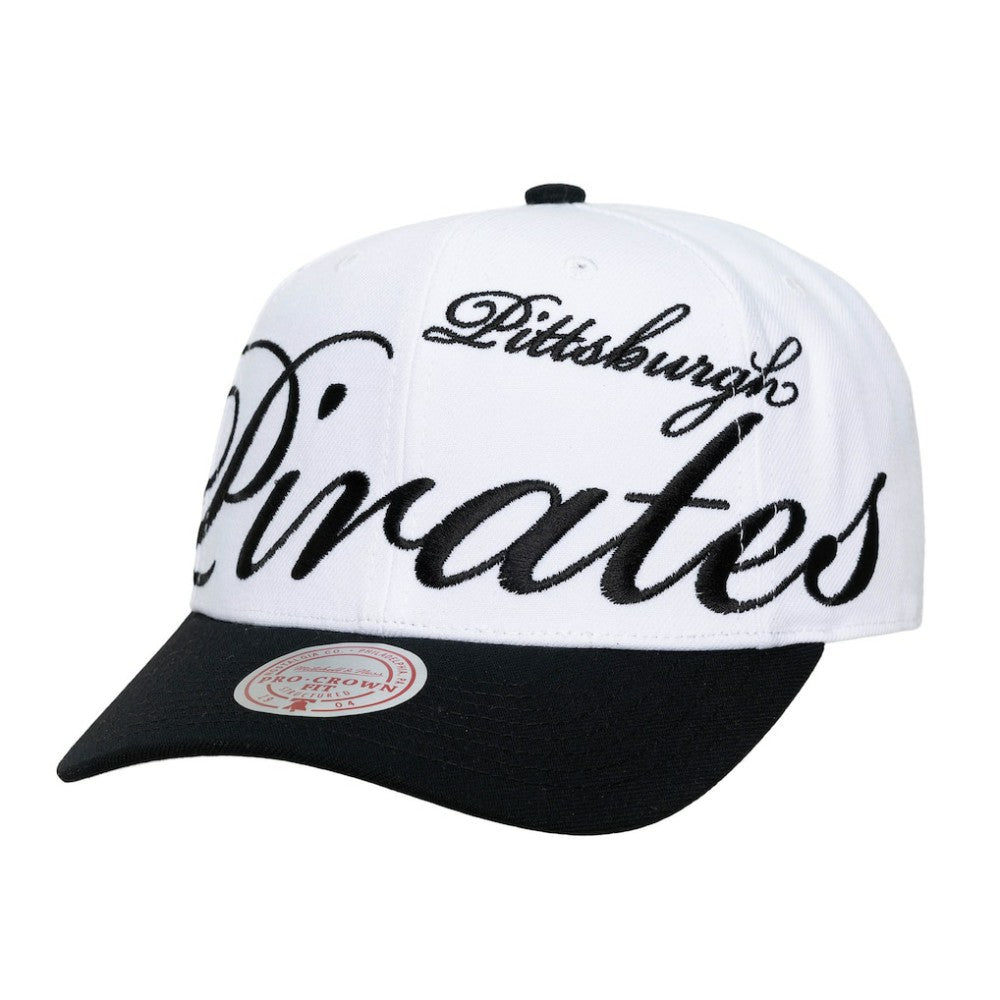 Pittsburgh Pirates Mitchell & Ness Unisex XL Script Pro Crown Adjustable Hat | MLB Near me