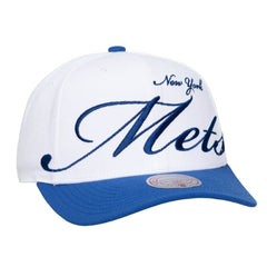 New York Mets Mitchell & Ness Unisex XL Script Pro Crown Snapback Hat | MLB Outlet
