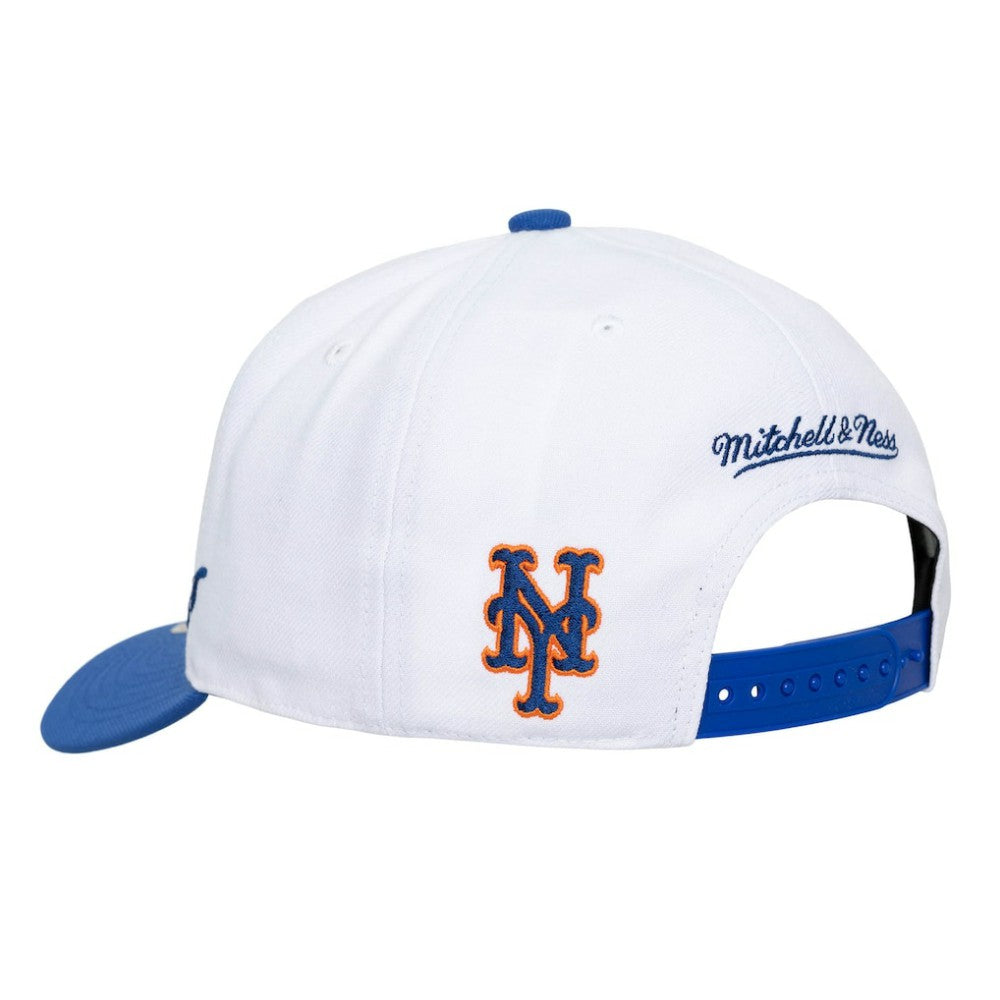 New York Mets Mitchell & Ness Unisex XL Script Pro Crown Snapback Hat | MLB Outlet