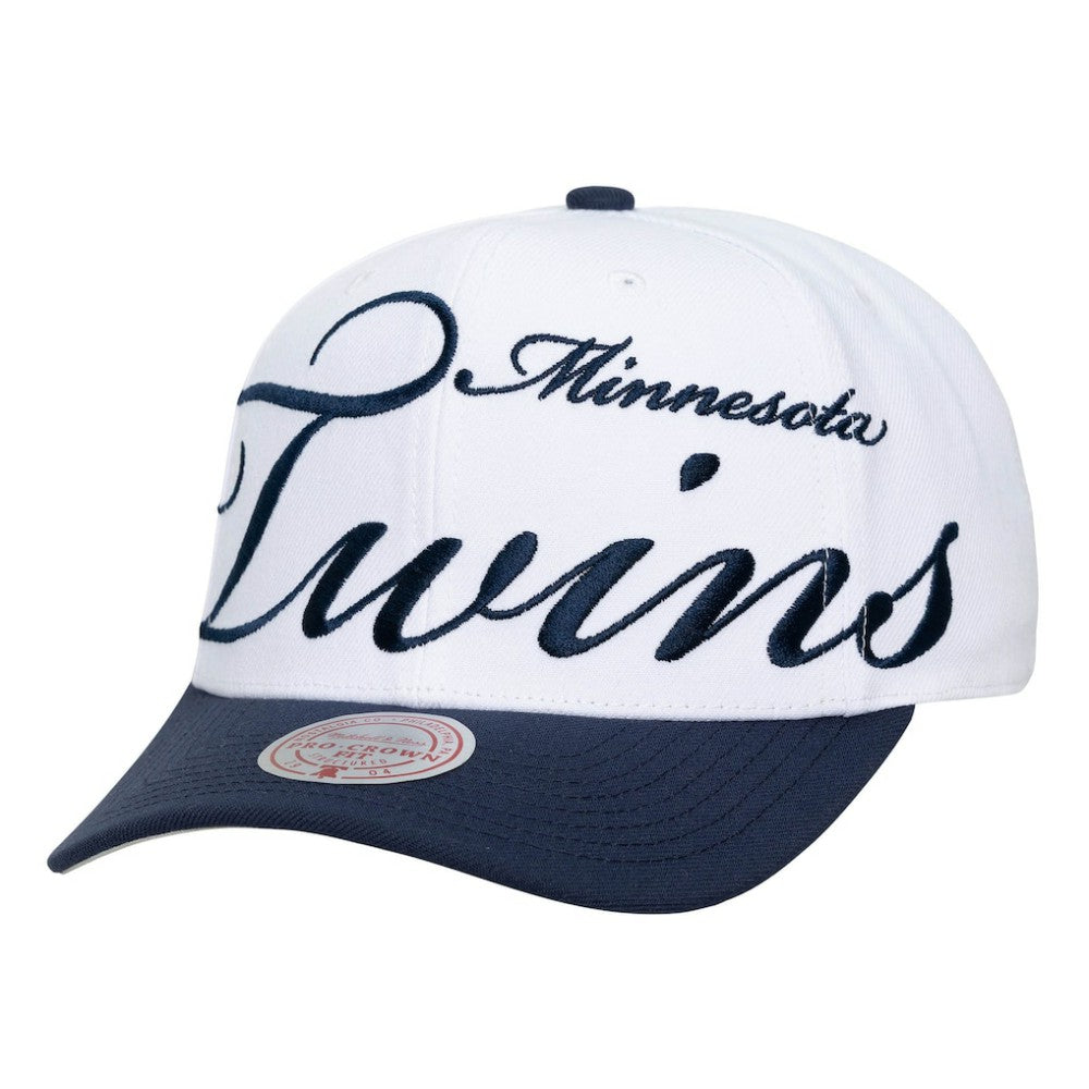 Minnesota Twins Mitchell & Ness Unisex XL Script Pro Crown Adjustable Hat | MLB US