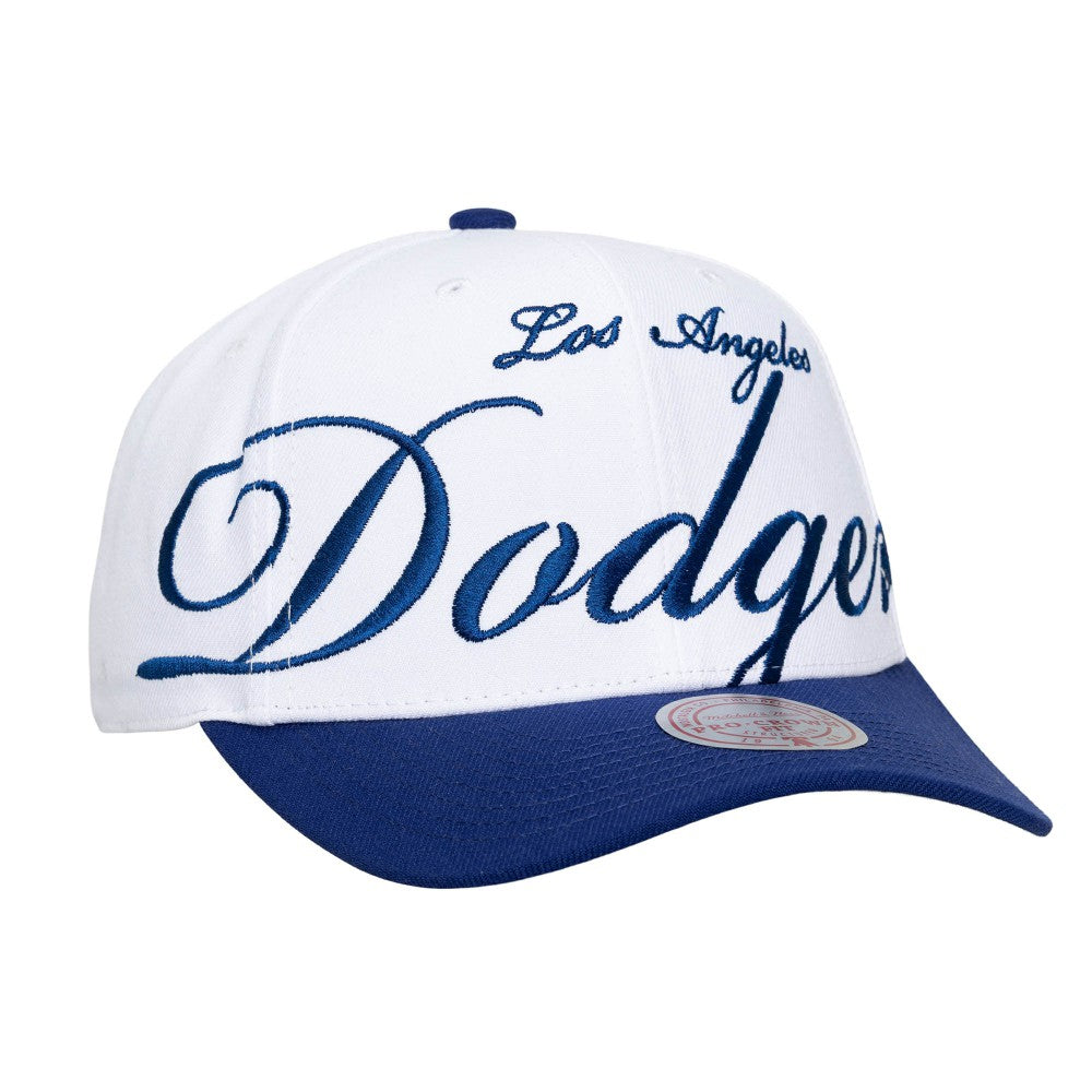 Los Angeles Dodgers Mitchell & Ness Unisex XL Script Pro Crown Snapback Hat | MLB On Sale