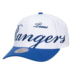 Texas Rangers Mitchell & Ness Unisex XL Script Pro Crown Adjustable Hat | MLB On Sale