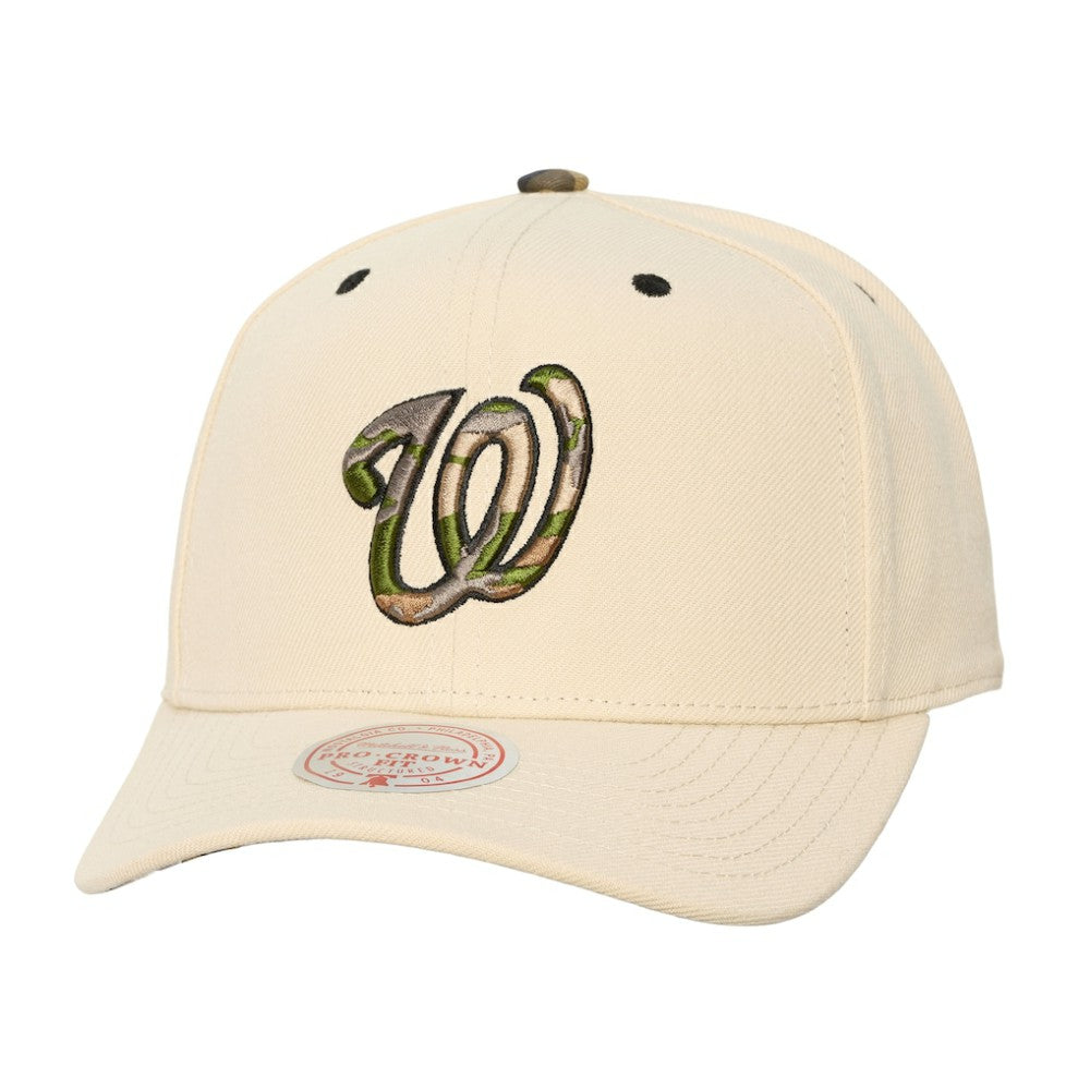 Washington Nationals Mitchell & Ness Unisex Camo Logo Pro Crown Snapback Hat | MLB For sale