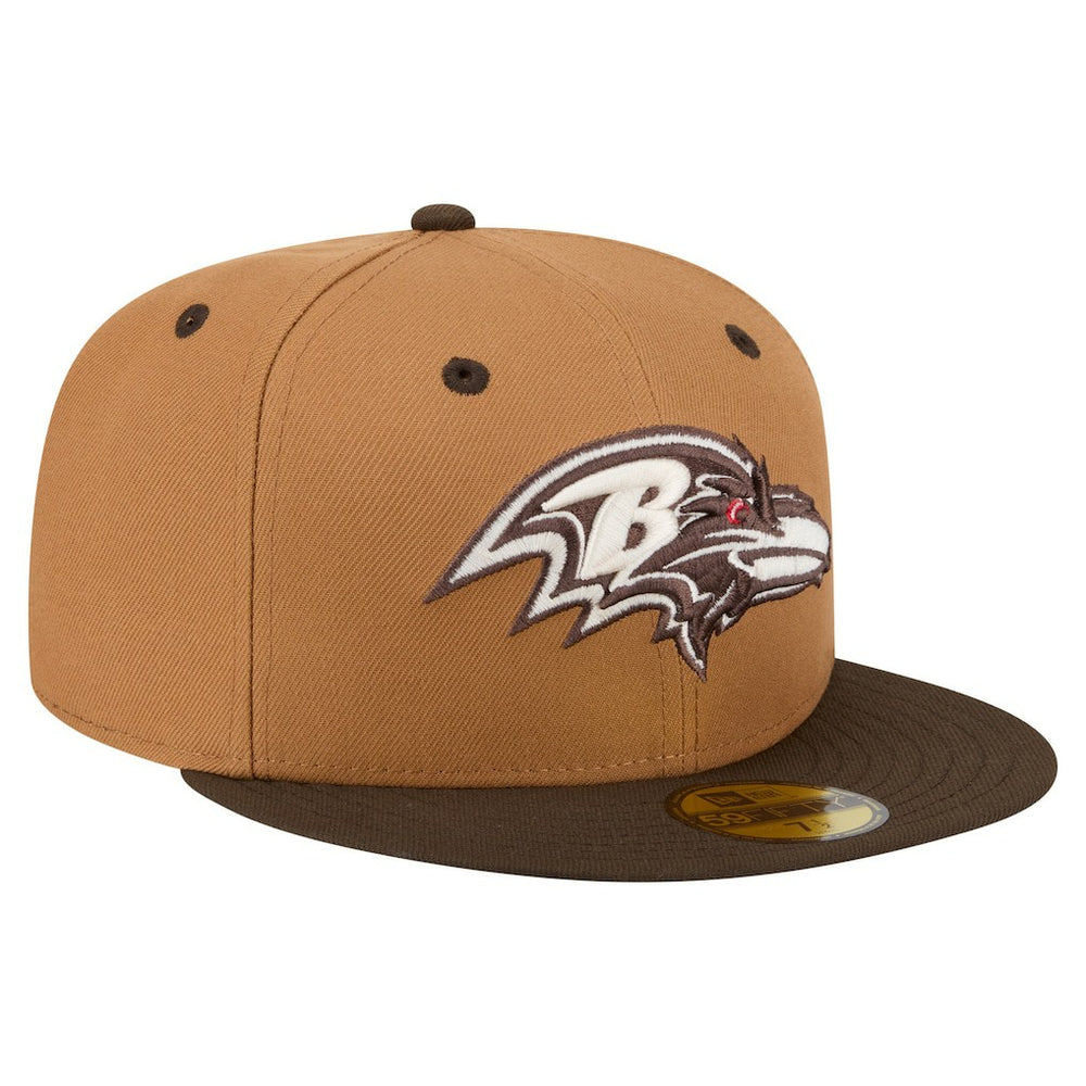 Baltimore Ravens New Era Two-Tone Walnut 59FIFTY Fitted Hat