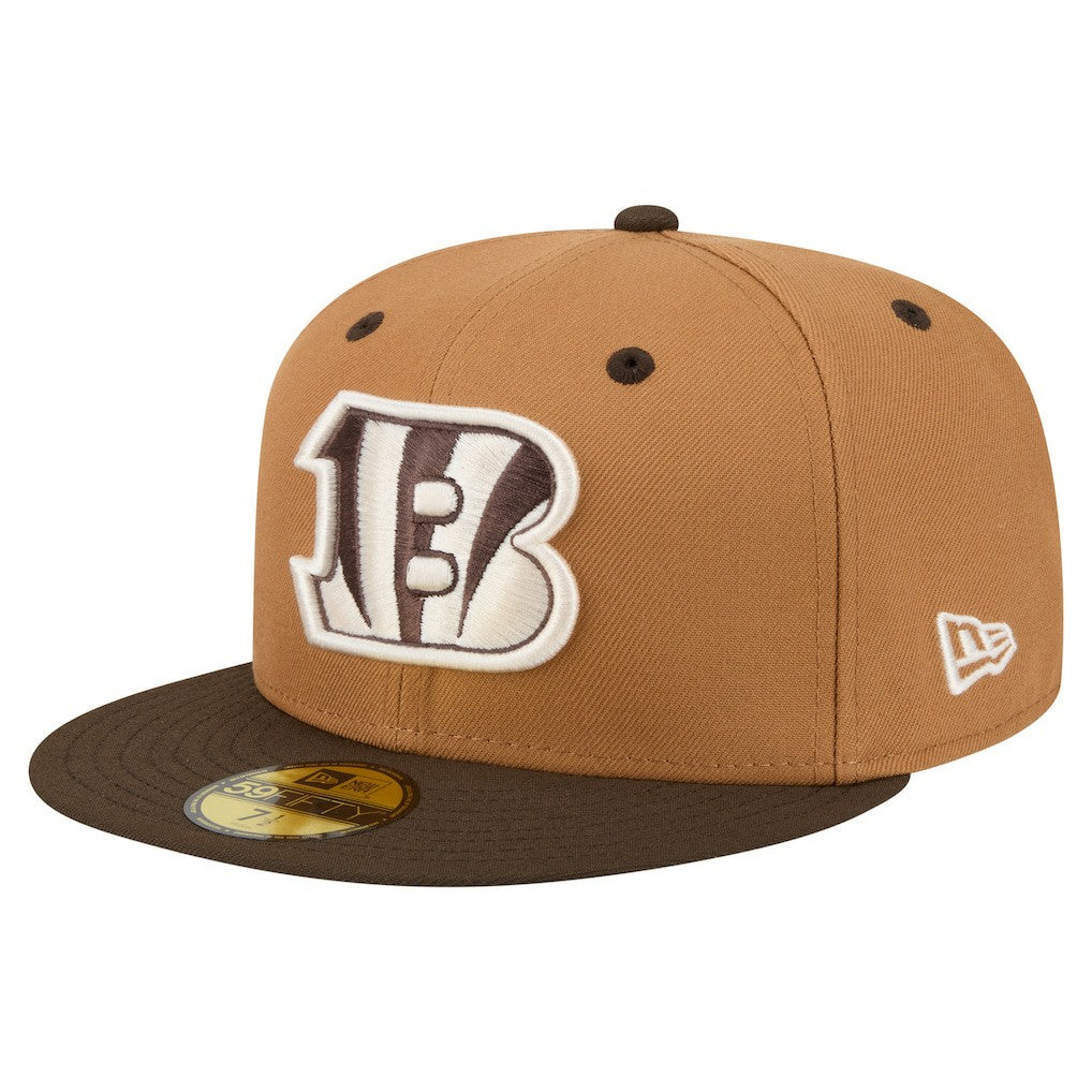 Cincinnati Bengals New Era Two-Tone Walnut 59FIFTY Fitted Hat