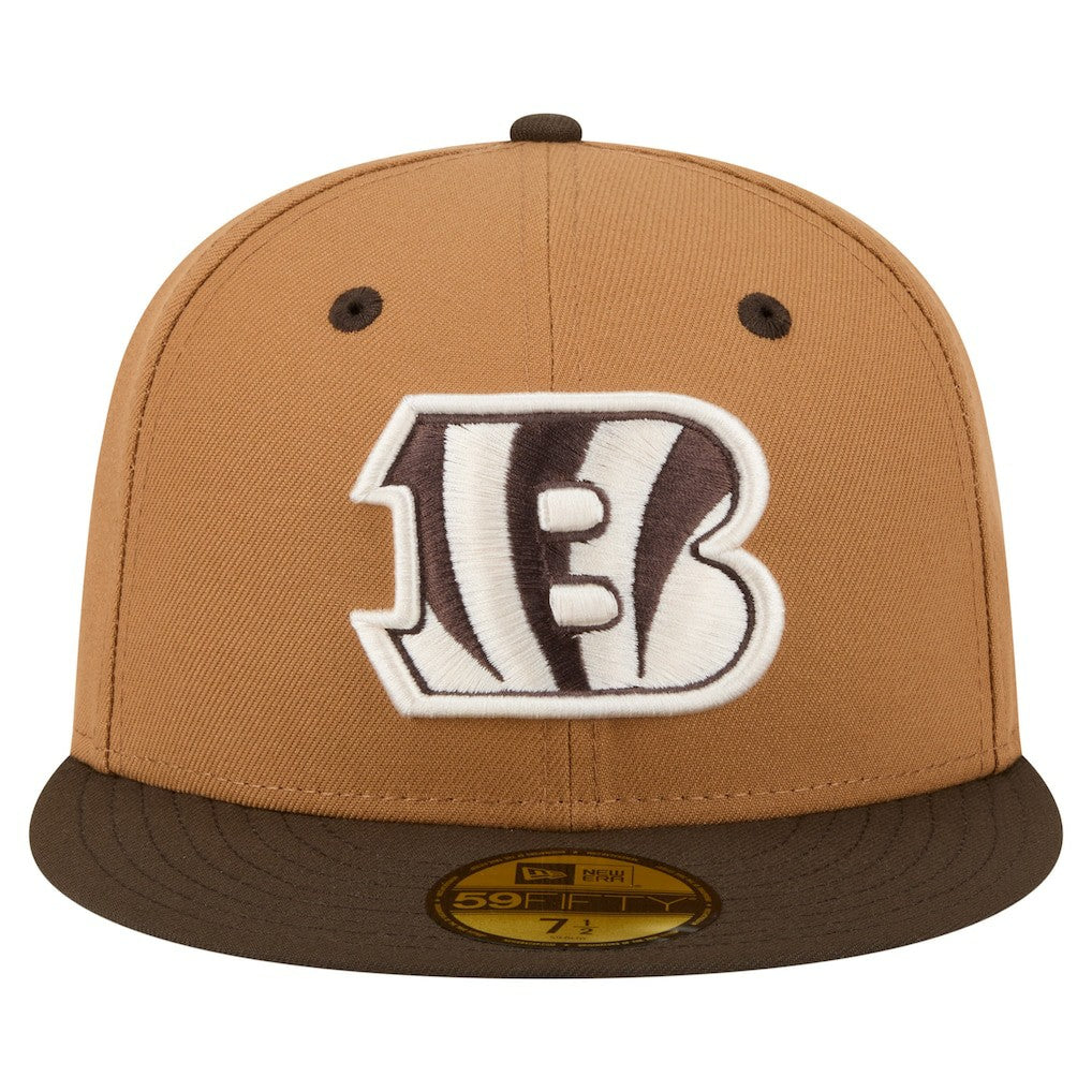 Cincinnati Bengals New Era Two-Tone Walnut 59FIFTY Fitted Hat