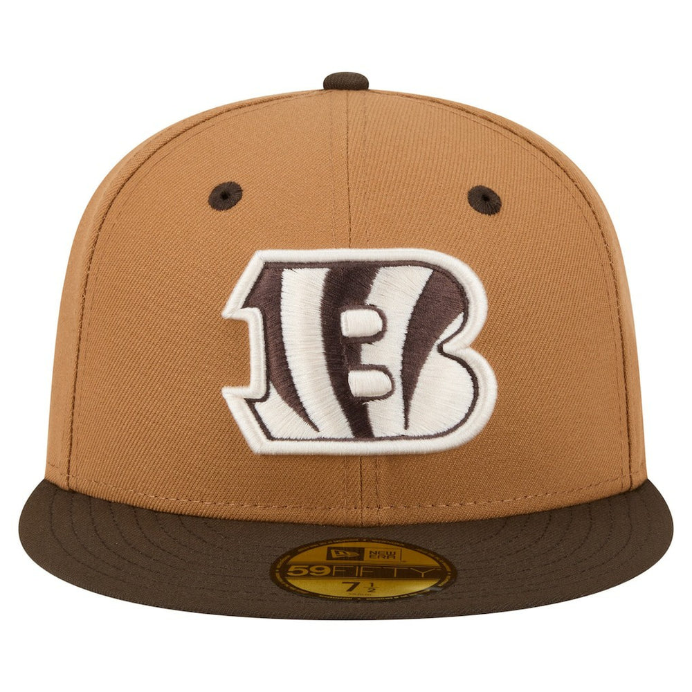 Cincinnati Bengals New Era Two-Tone Walnut 59FIFTY Fitted Hat