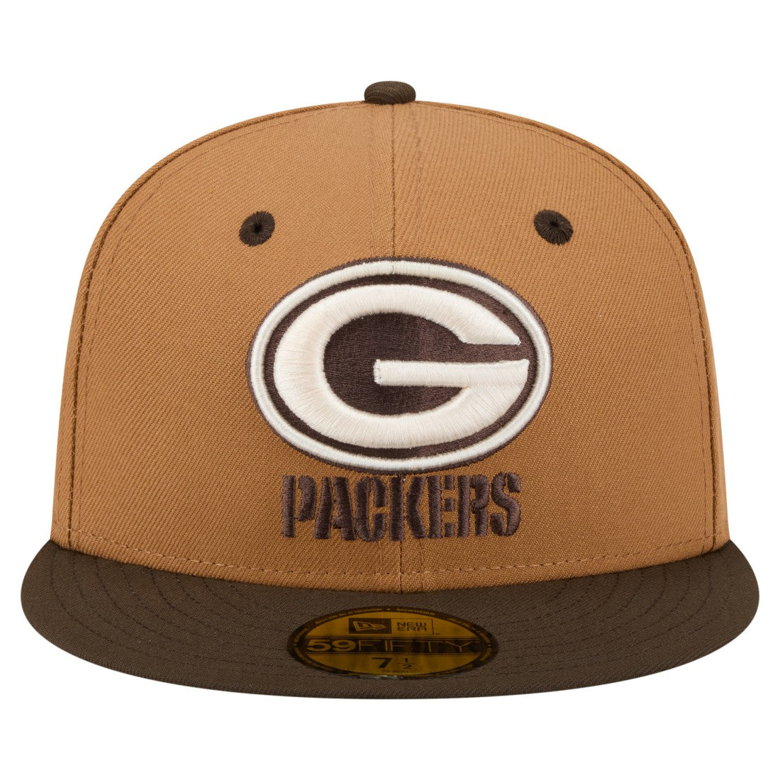 Green Bay Packers New Era Two-Tone Walnut 59FIFTY Fitted Hat