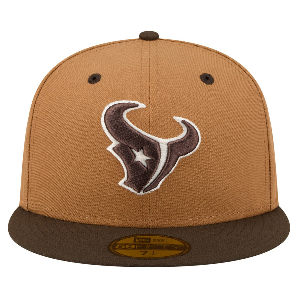 Houston Texans New Era Two-Tone Walnut 59FIFTY Fitted Hat