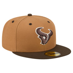 Houston Texans New Era Two-Tone Walnut 59FIFTY Fitted Hat