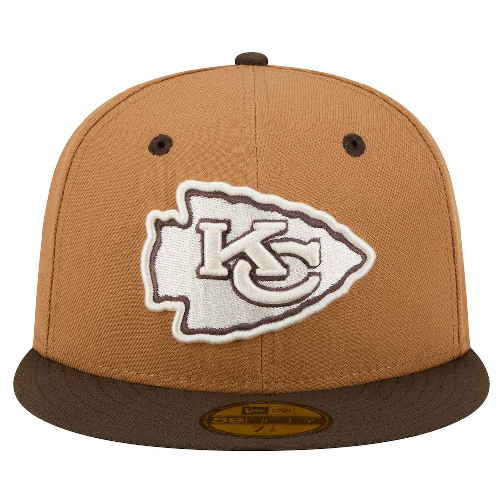 Kansas City Chiefs New Era Two-Tone Walnut 59FIFTY Fitted Hat