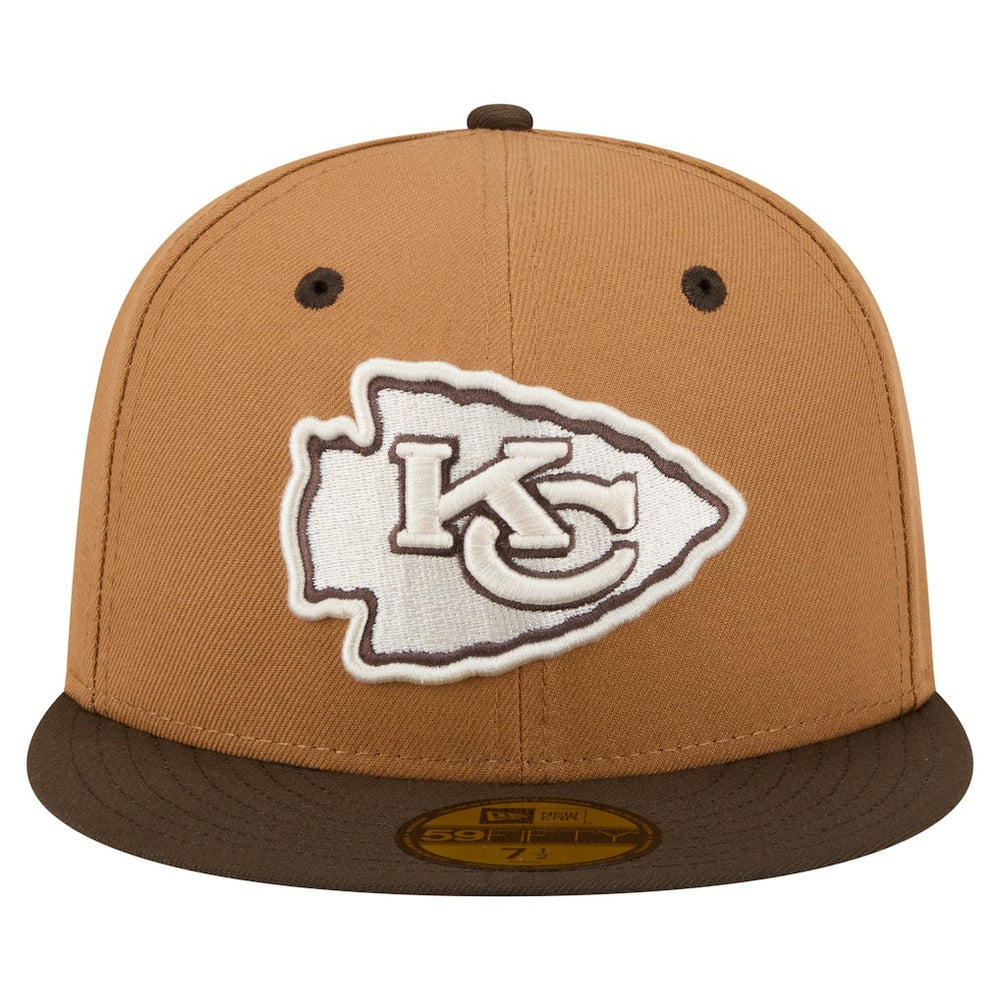 Kansas City Chiefs New Era Two-Tone Walnut 59FIFTY Fitted Hat