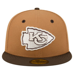 Kansas City Chiefs New Era Two-Tone Walnut 59FIFTY Fitted Hat