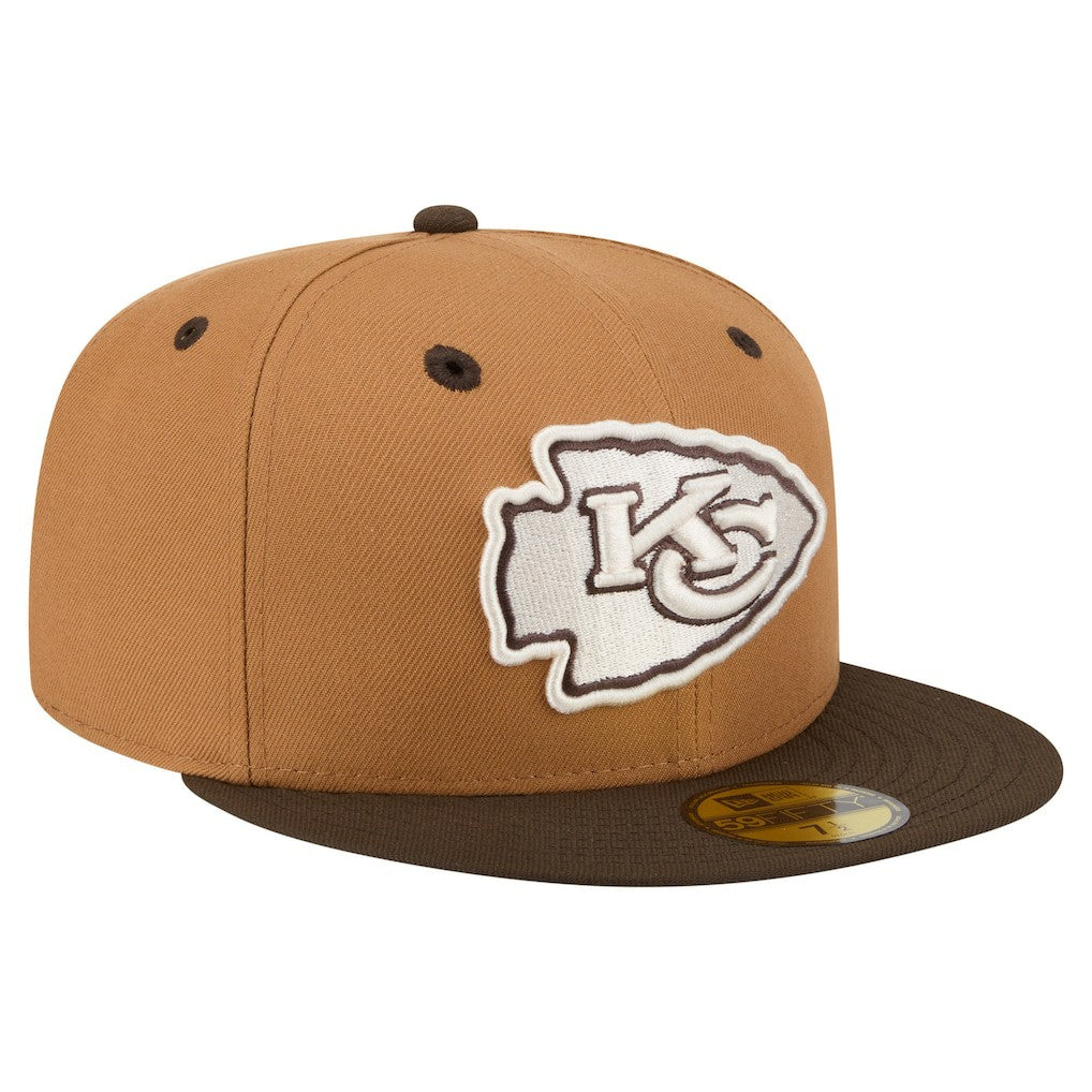 Kansas City Chiefs New Era Two-Tone Walnut 59FIFTY Fitted Hat