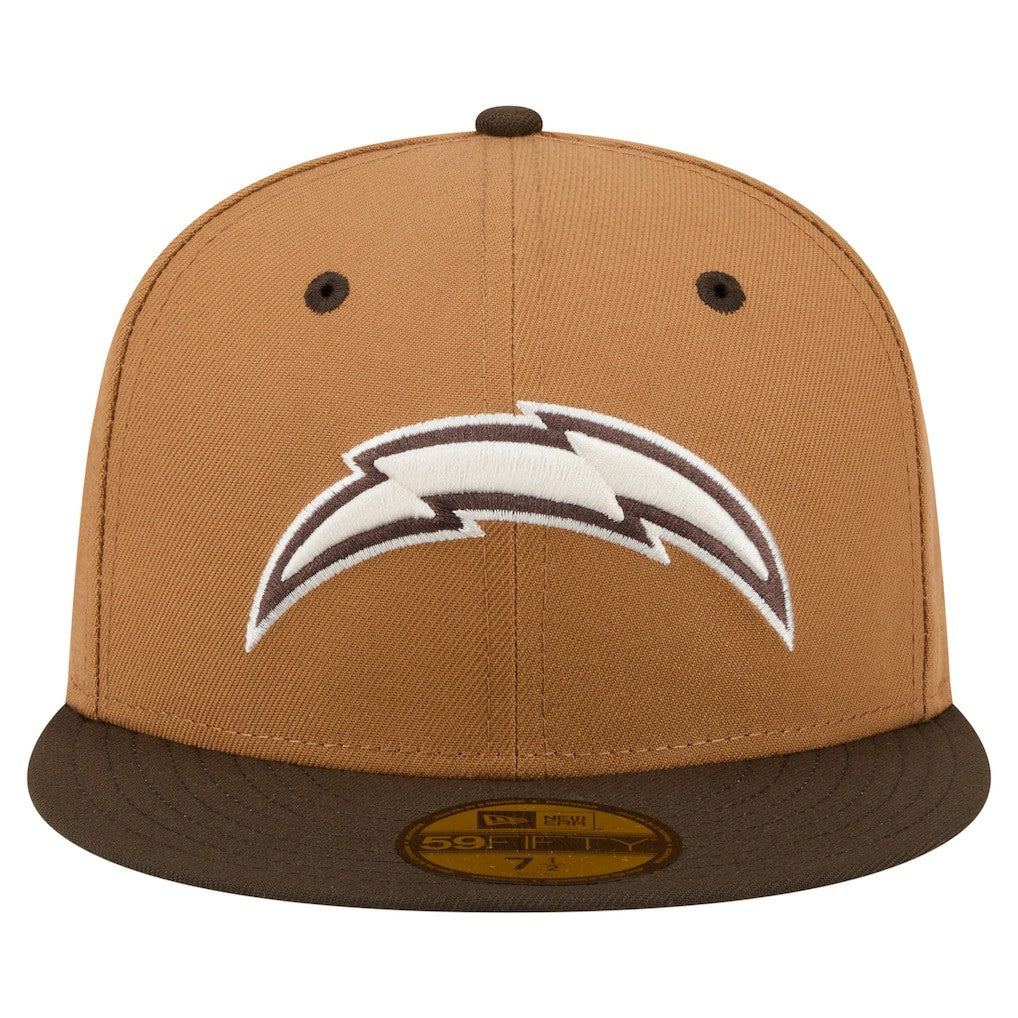Los Angeles Chargers New Era Two-Tone Walnut 59FIFTY Fitted Hat