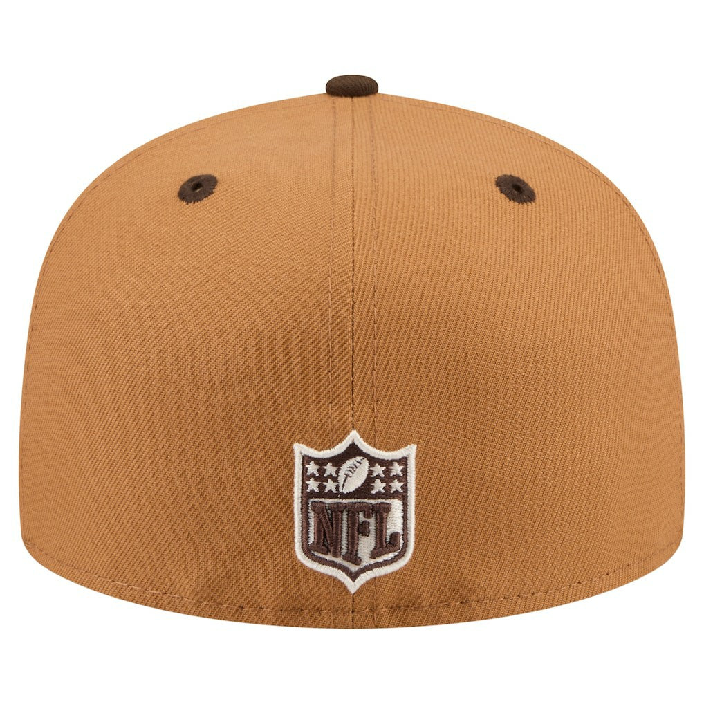 Miami Dolphins New Era Two-Tone Walnut 59FIFTY Fitted Hat