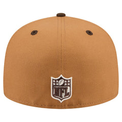 Miami Dolphins New Era Two-Tone Walnut 59FIFTY Fitted Hat