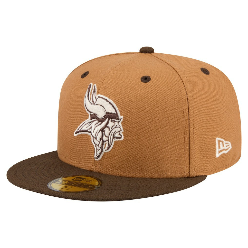 Minnesota Vikings New Era Two-Tone Walnut 59FIFTY Fitted Hat